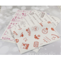 Food Grade Customize Printed Hamburger Paper Sheet